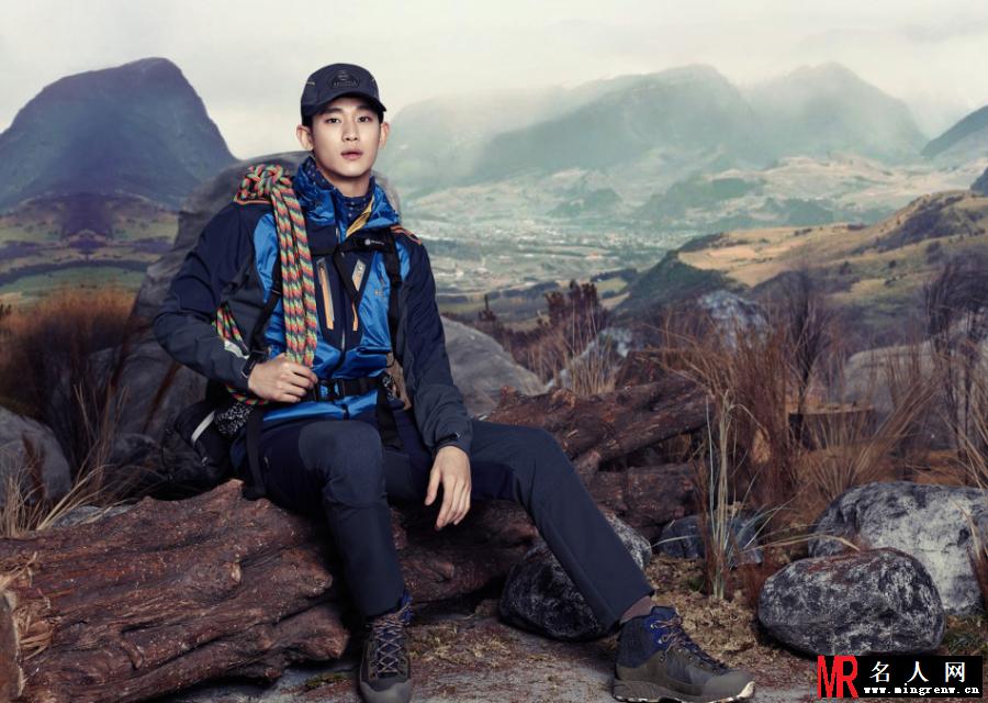 金秀贤户外潮流写真 变身时尚登山客(1)