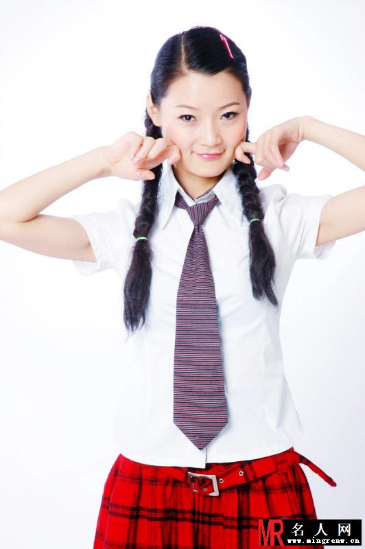 歌手唐古校服写真 回归校园美少女(1)