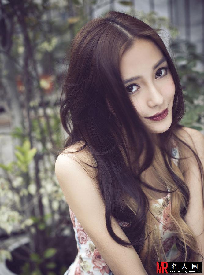 Angelababy美艳写真 恋情甜蜜人比花红(1)