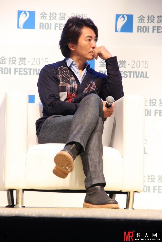 郑伊健林晓峰上海亮相 自曝筹备旅行app(1)