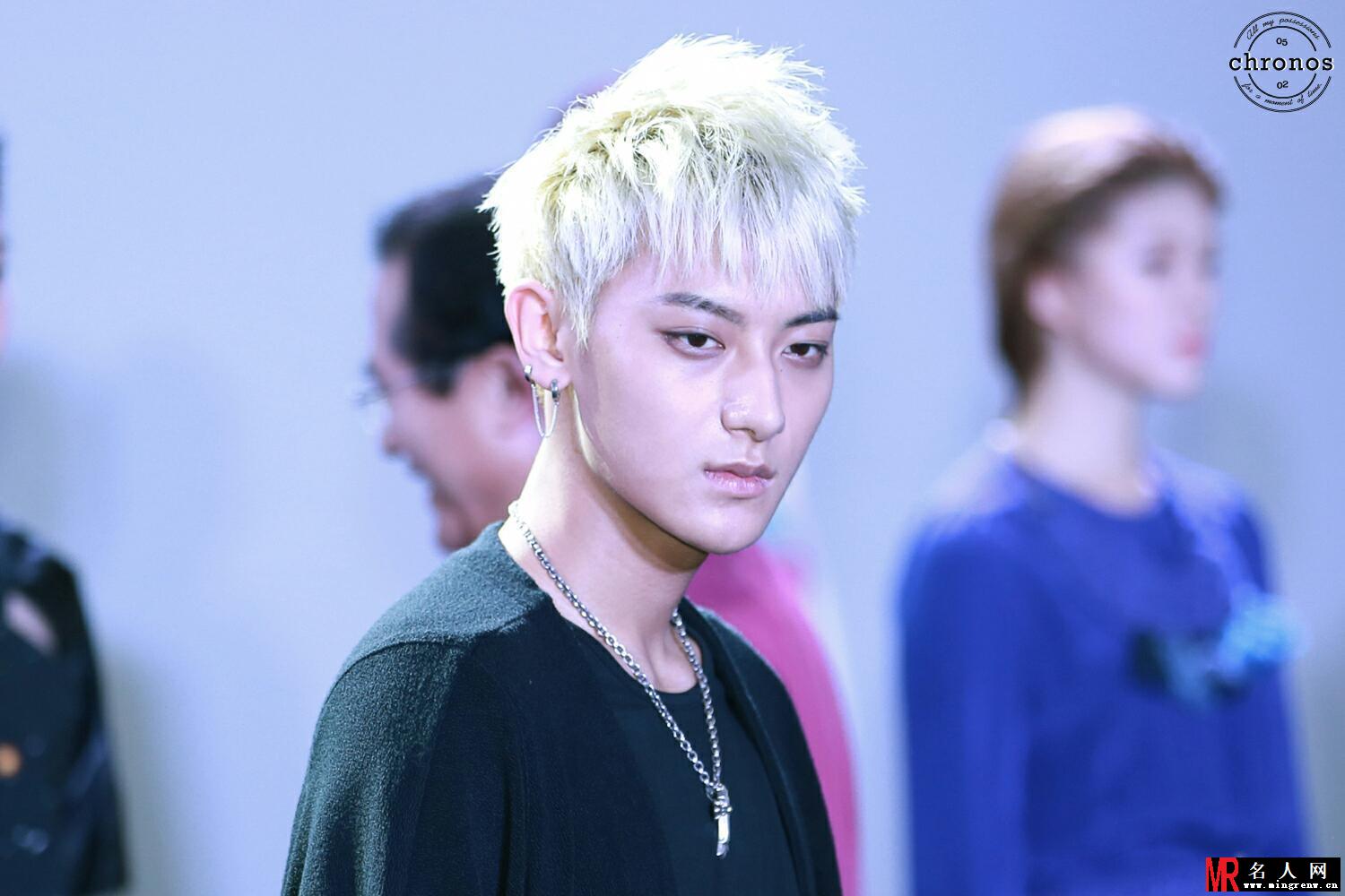 2014年7月EXO现身FASHION CADE活动现场帅气时尚黄子韬图片(1)