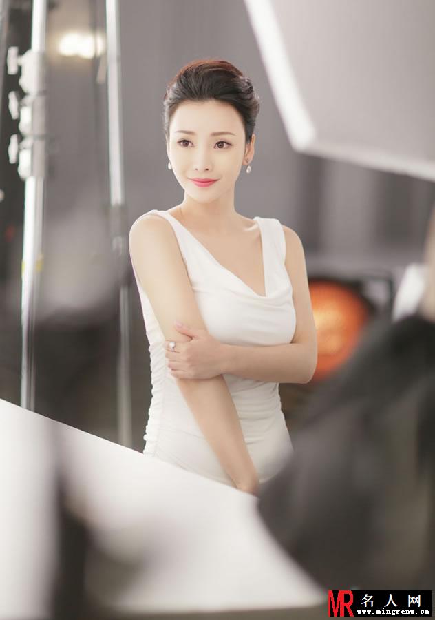 柳岩薄纱抹胸拍写真 展女神优雅(1)
