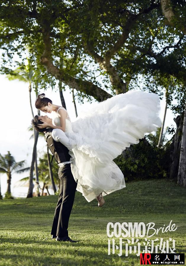 李佳航李晟浪漫婚纱照 深情相望甜蜜升级(1)
