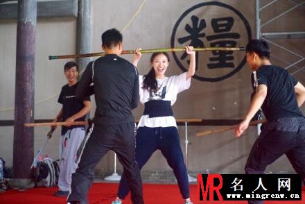 倪妮2015学习武术生活照 进击的女汉子(1)