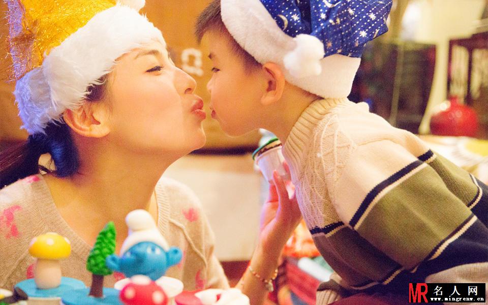 刘涛与一双子女生活写真 温馨甜蜜幸福洋溢(1)