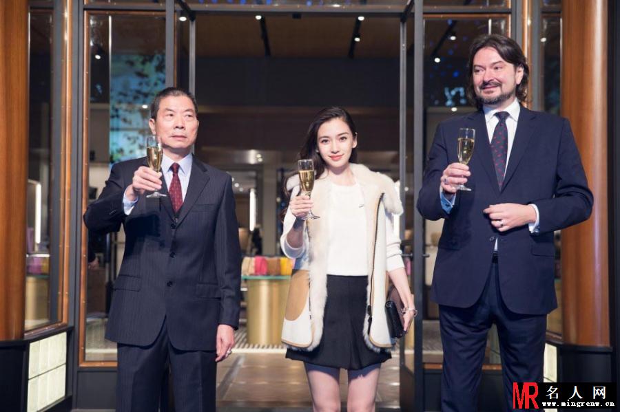 Angelababy出席品牌活动 人气爆棚(1)