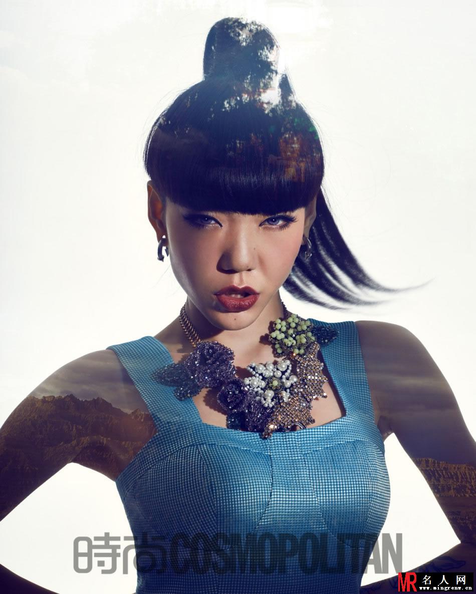 吴莫愁动感杂志写真 时尚妩媚显妖惑(1)