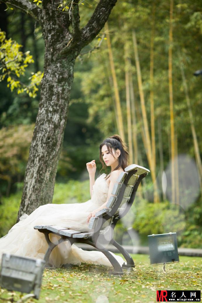 李若彤婚纱造型写真唯美浪漫(1)