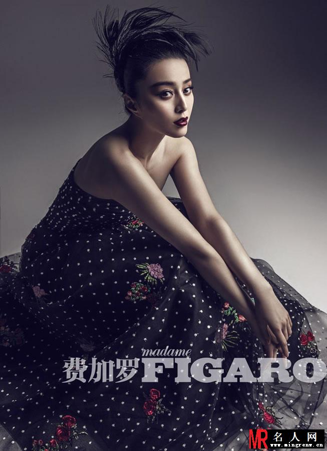 范冰冰黄晓明携手登封面 复古妆容优雅迷人(1)