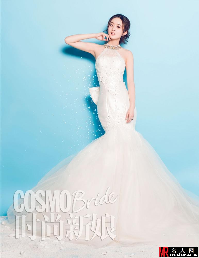 赵丽颖曝甜美婚纱写真 网友惊呼最美新娘(1)