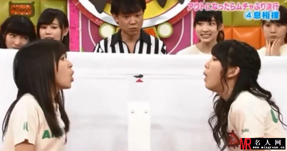 综艺节操碎一地 AKB48比赛生吞活爬虫(1)