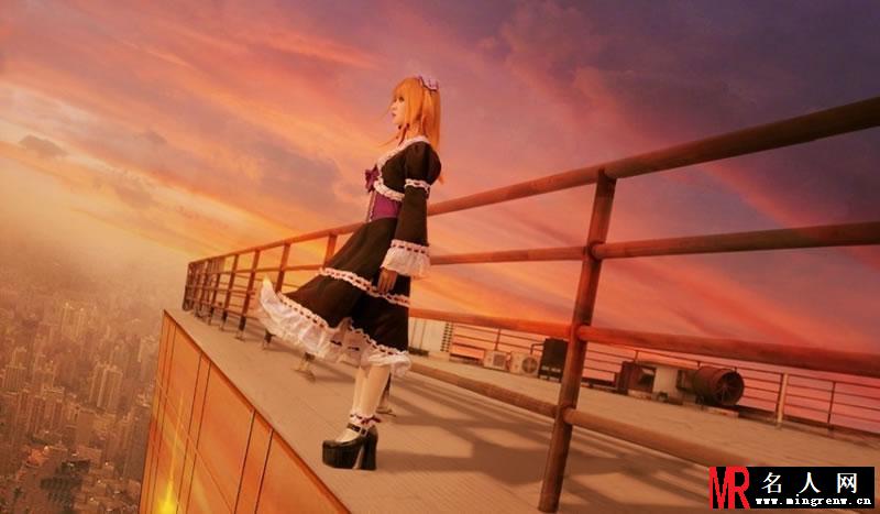 徐娇Cosplay弥海砂 正面侧面依旧美如画(1)