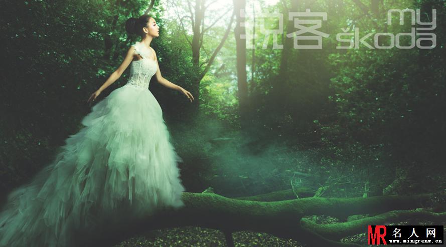 佟亚丽梦幻仙境写真 宛如精灵(1)