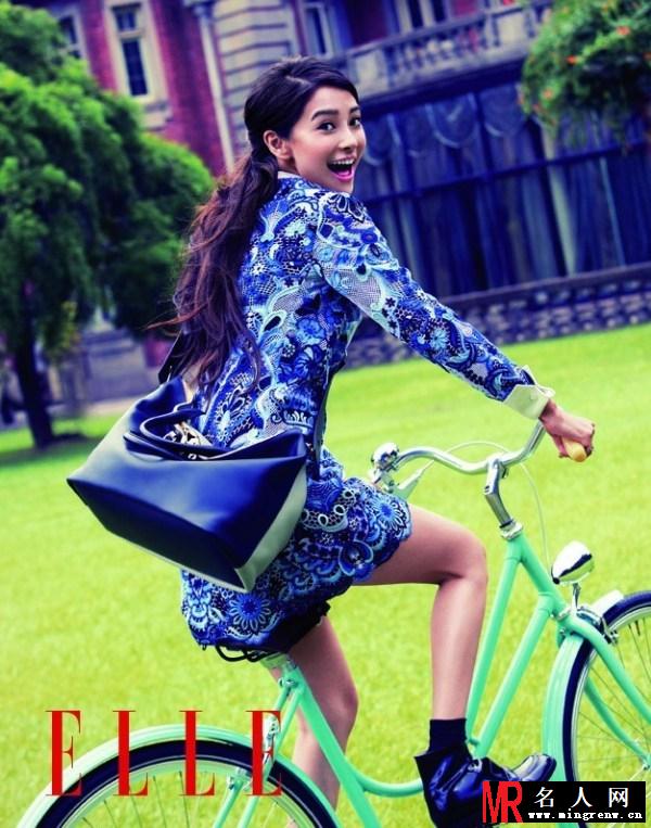 Angelababy全新ELLE大片 甜美性感小清新(1)