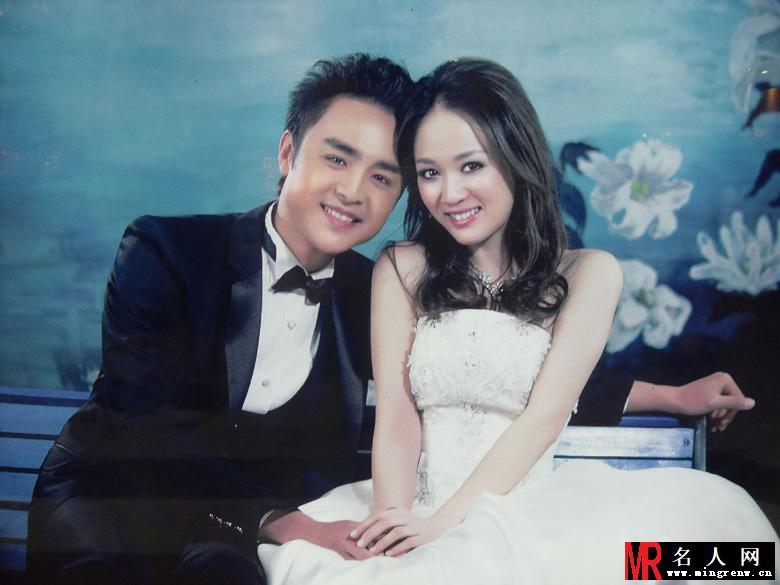 陈乔恩明道再携手 寒冷冬日拍甜蜜婚纱照(1)