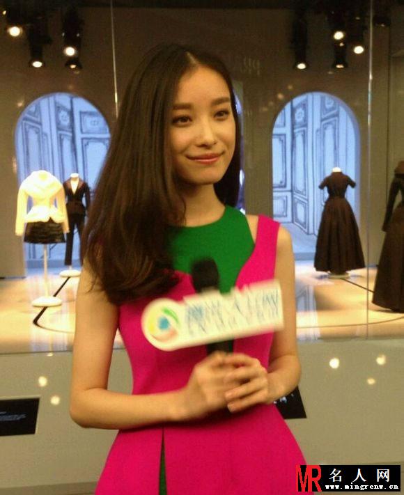 倪妮2014活动大图集第六弹 粉绿搭配可爱迷人(1)