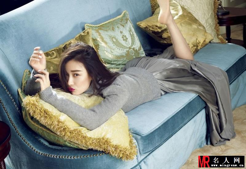 倪妮登悦己杂志封面 卖萌耍酷都可爱迷人(1)