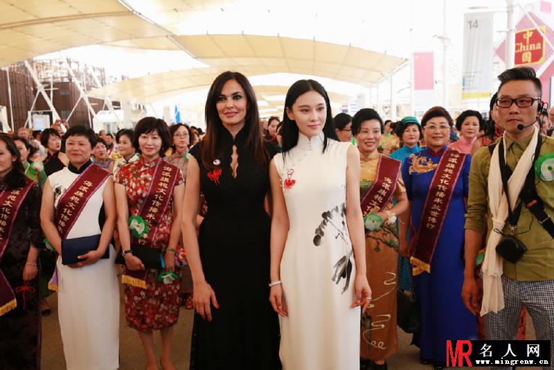 张馨予受邀当意大利上米兰世博会形象大使 OL装干练十足(1)