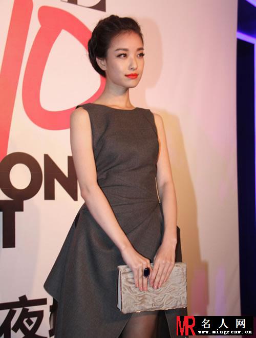 倪妮2013活动大图集第三弹 透明纱裙大秀性感长腿(1)