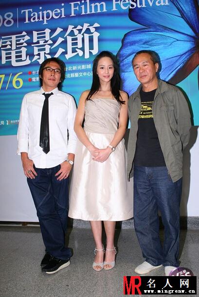 2008年5月第10届台北电影节入围影片公布记者会 张钧甯着长裙现身(1)