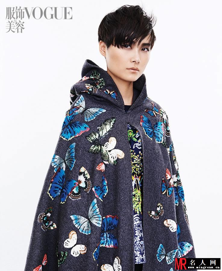 李宇春冷艳登封面 引领时尚风潮(1)