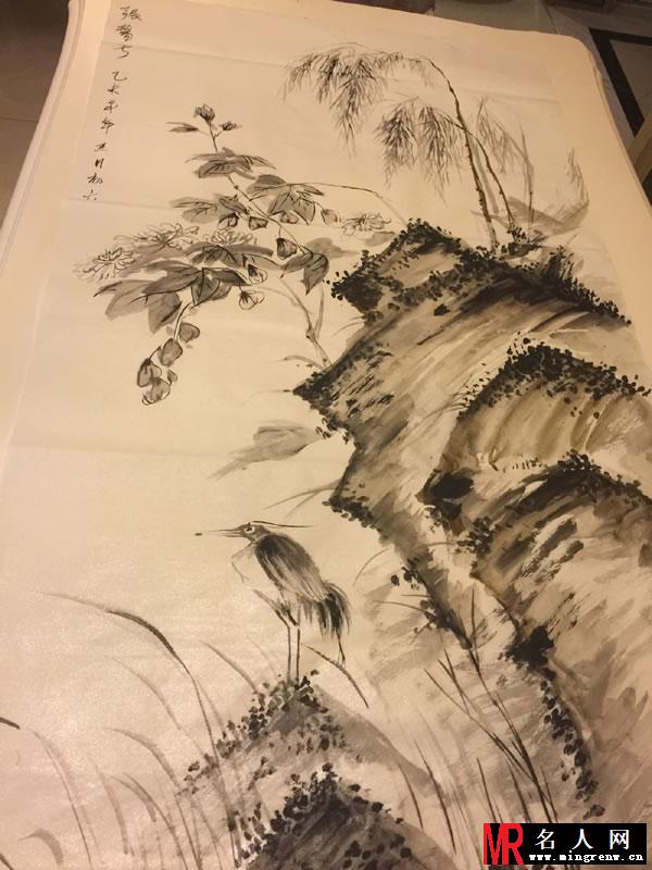 张馨予曝画国画全过程 安静文艺贤惠而有才华(1)