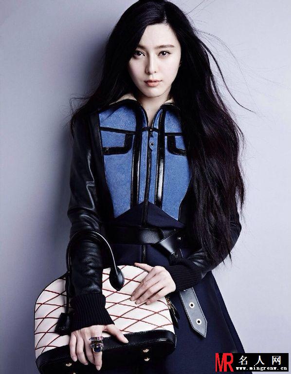 范冰冰登《VOUGE》显女王气质 金九”封面女郎(1)
