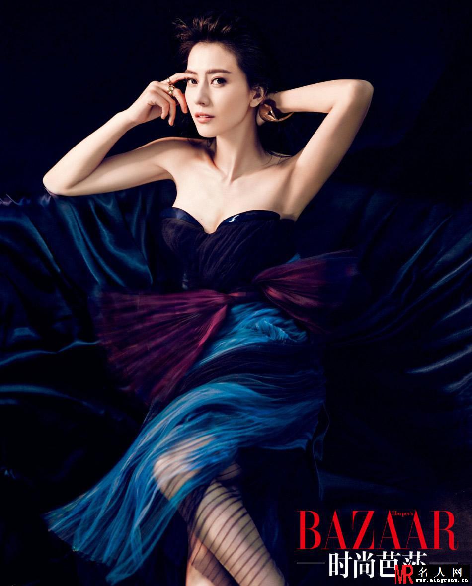 高圆圆时尚芭莎大片婉约迷人 气质演绎婀娜人妻(1)