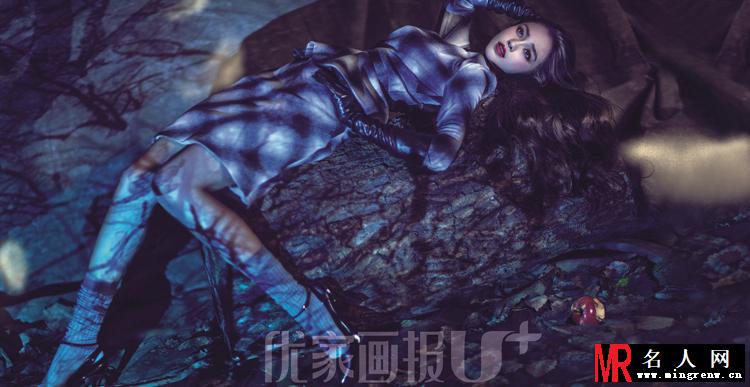 Angelababy时尚杂志大片 显独特魅惑韵味(1)
