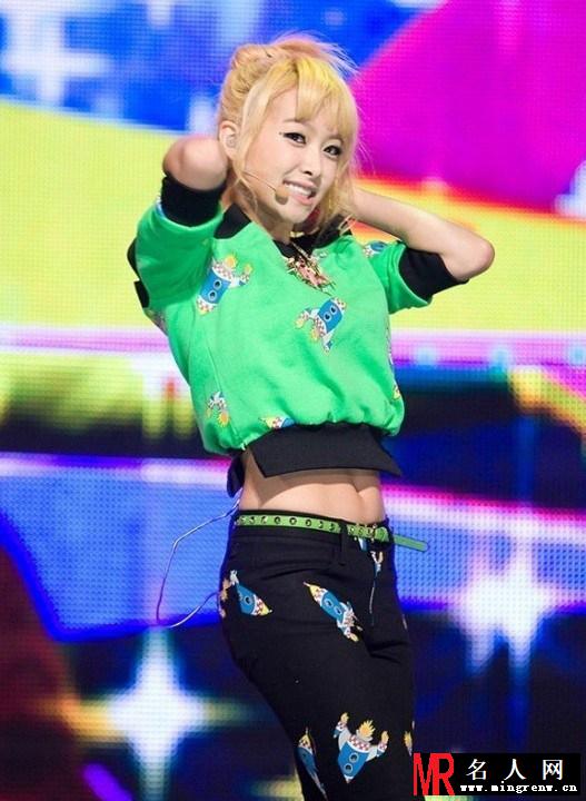 宋茜允儿 盘点那些拥有腹肌的韩国女星(1)