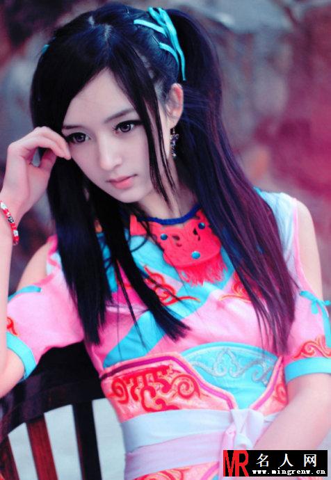 陈丹婷清纯唯美古装写真 散发娇弱迷人风情(1)