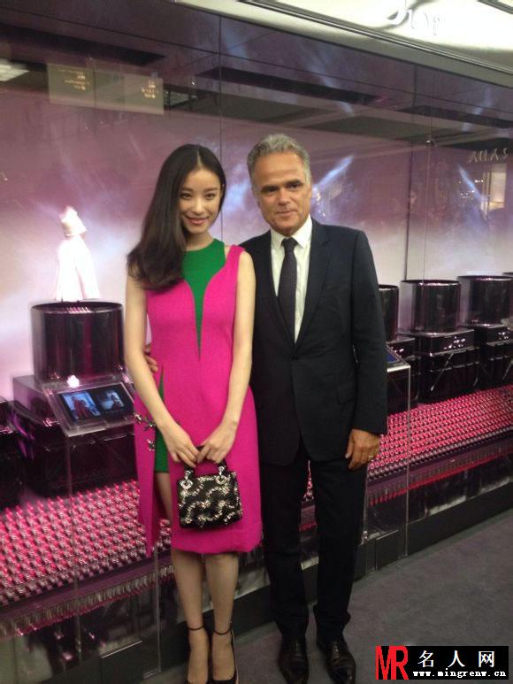 倪妮2014活动大图集第六弹 粉绿搭配可爱迷人(1)
