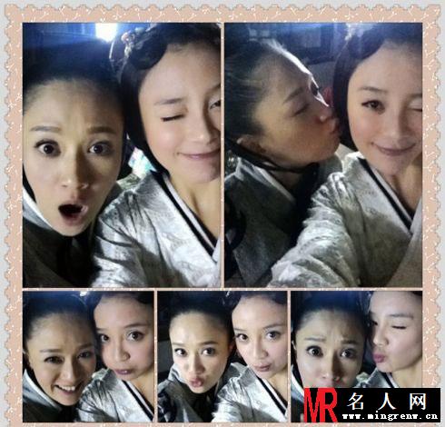 《王的女人》袁姗姗陈乔恩搞怪自拍(1)