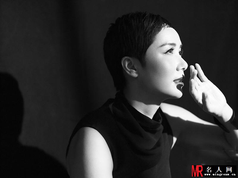 蒋雯丽优雅写真 复古魅惑展成熟女人味(1)