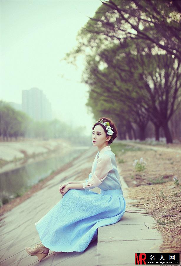 刘萌萌梦幻写真 花仙子造型清新(1)