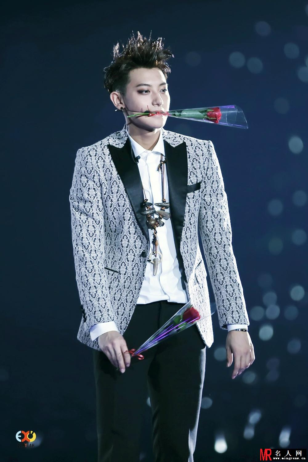 2014年11月EXO福冈CON演唱会黄子韬图片 嗨翻全场(1)