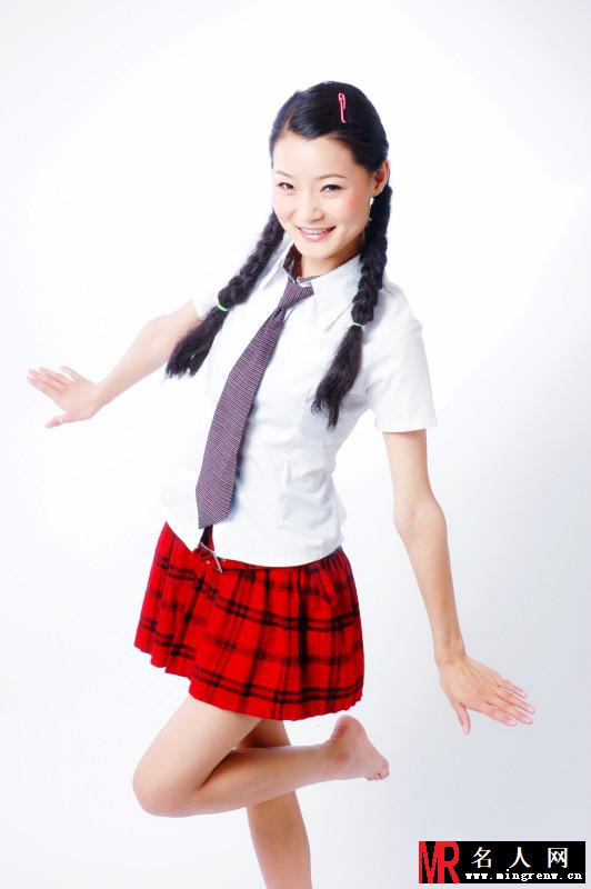 歌手唐古校服写真 回归校园美少女(1)