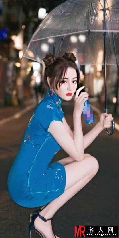 迪丽热巴旗袍造型俏皮惊艳(1)