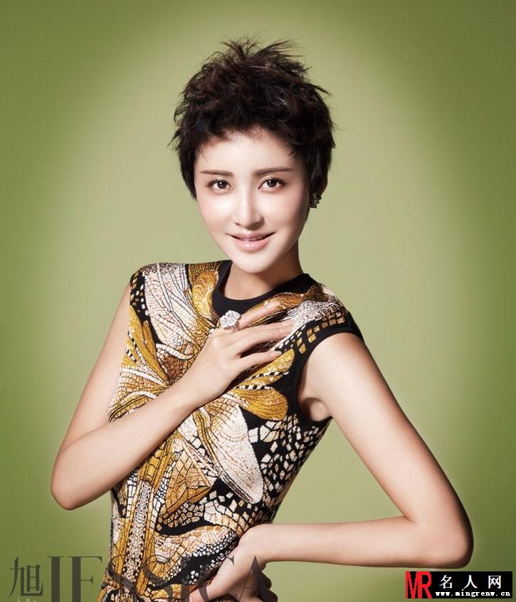 张歆艺时尚大片曝光 干练短发熟女范十足(1)