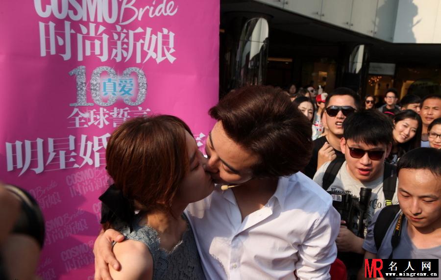 蔡琳高梓淇浪漫婚纱照 跨国相恋获祝福(1)