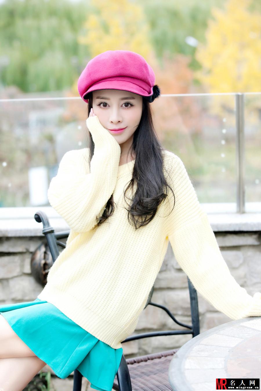 贾媛媛早春写真 灵动粉嫩甜美可人(1)