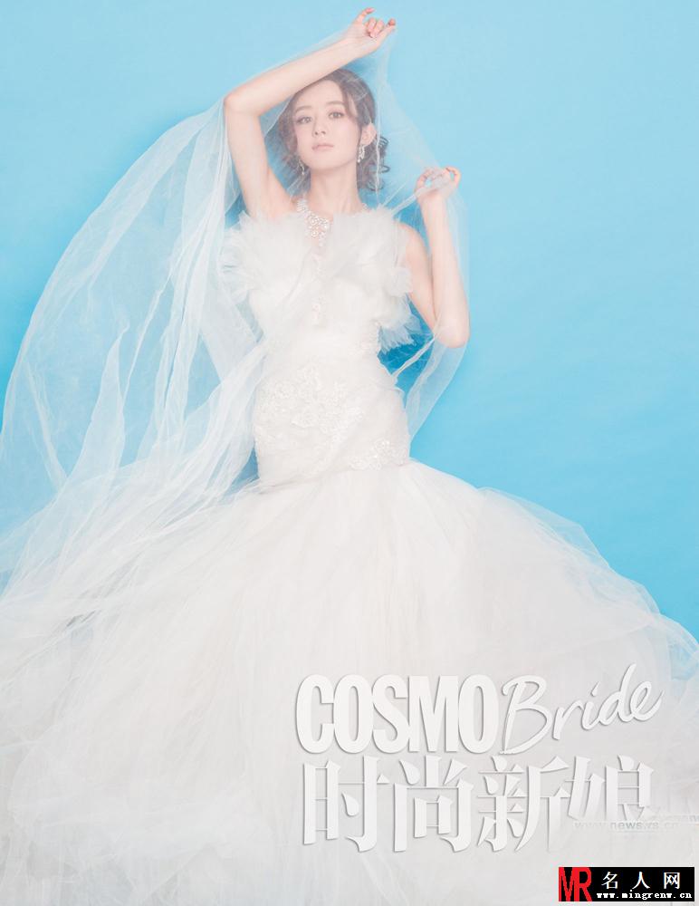 赵丽颖曝甜美婚纱写真 网友惊呼最美新娘(1)