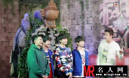 TFBOYS参加《疯狂的麦咭》 各种困难关卡恐怖来袭(1)