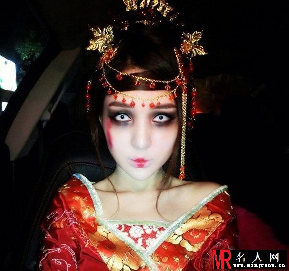 万圣节妆容大放送 各类妖魔鬼怪齐聚夺眼球(1)