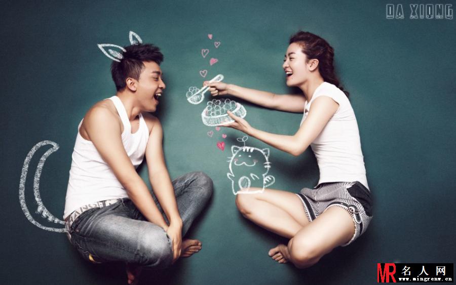 李晟李佳航卡哇伊写真 手绘浪漫相传好事将近(1)