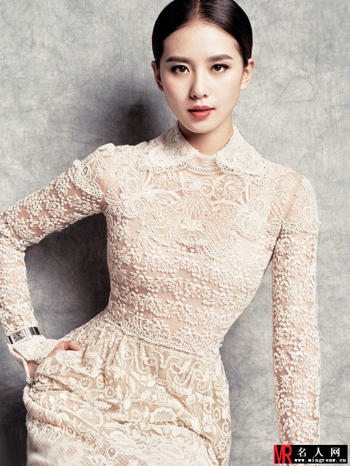 刘诗诗复古时尚杂志大片 唯美动人宛若画中美人(1)