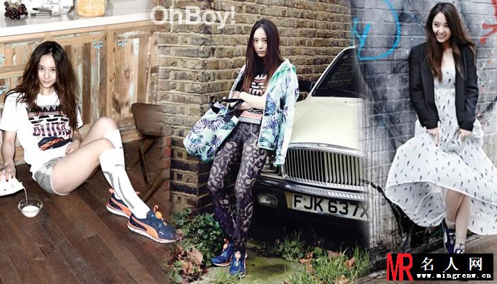 Krystal潮搭写真 颓废背景诠释街头少女(1)