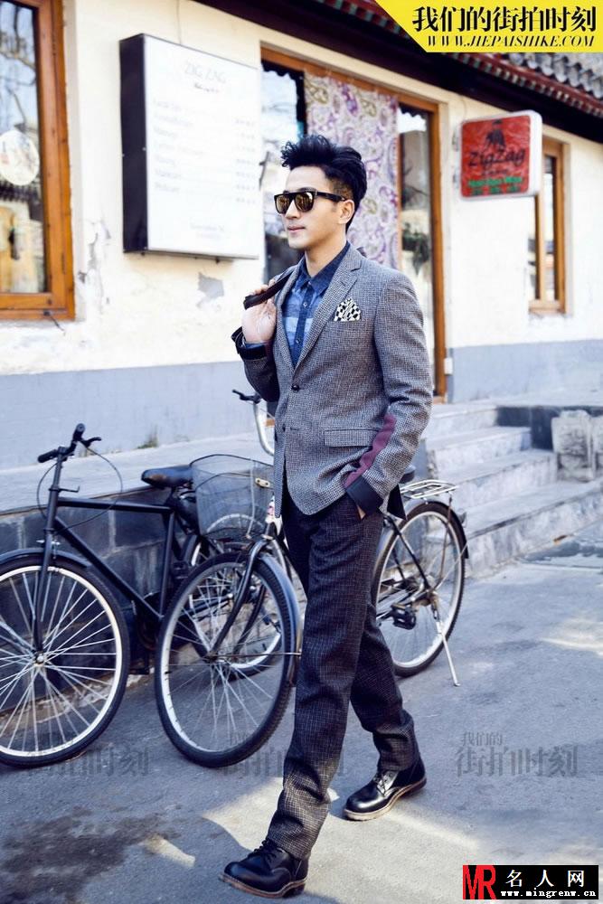 准爸爸刘恺威街拍写真 午暇时刻尽显暖男魅力(1)