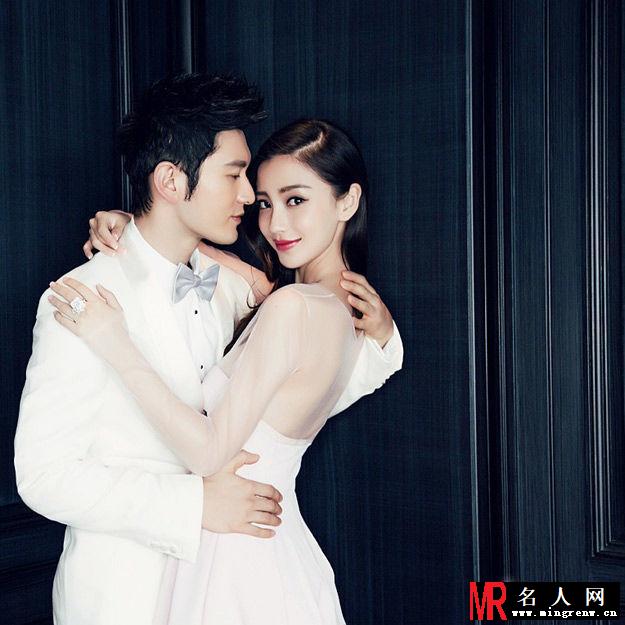 明星网独家曝光黄晓明angelababy甜蜜婚照(1)