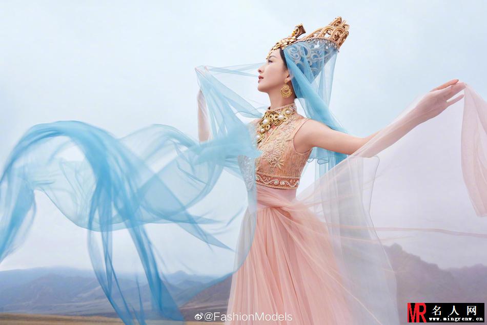 佟丽娅舞剧推广写真 网友：是仙女本仙没错了！(1)